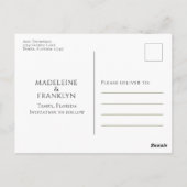 Carte Postale Collage Floral Multiphoto Calligraphie Magnolia (Dos)