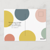 Carte Postale Collage Four Photos | Colorful Jingle Bell (Dos)