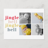 Carte Postale Collage Four Photos | Colorful Jingle Bell (Devant)