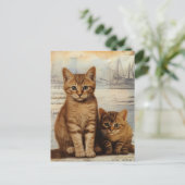 Carte Postale Collage Ginger Kitten (Debout devant)