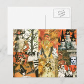 Carte Postale Collage Halloween vintage (Devant / Derrière)