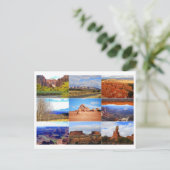 Carte postale Collage Icône Utah (Debout devant)