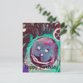 Carte Postale Collage Joyeux Joyeux Anniversaire (Debout devant)