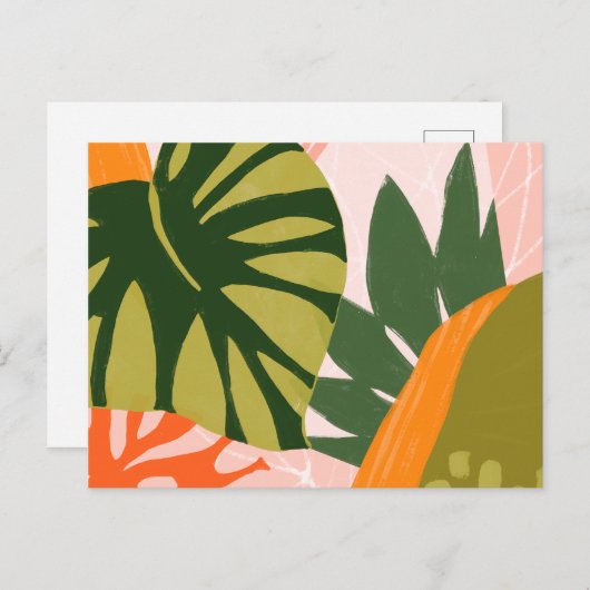 Carte Postale Collage Jungle I (Devant / Derrière)