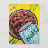 Carte Postale Collage mixte d'amandes (Devant)