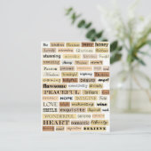 Carte Postale Collage mots positifs (Debout devant)