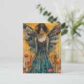 Carte Postale Collage multimédia d'ange (Debout devant)