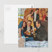 Carte Postale Collage multimédia Fête Rétro (Devant / Derrière)