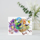 Carte Postale collage néo-zélandais (Debout devant)