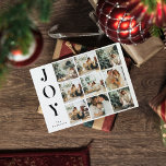 Carte Postale Collage Noël Neuf photos | Joyeux Joyeux Joyeux Jo<br><div class="desc">Collage Noël Neuf photos | Joyeux Joyeux Joyeux Joyy Holiday</div>