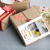 Carte Postale Collage Noël Quatre Photos | Colorful Noel