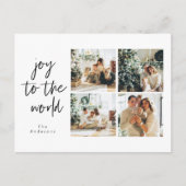 Carte Postale Collage Noël Quatre photos | Joie Au Monde (Devant)