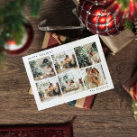 Carte Postale Collage Noël Six photos | Joyeux Fêtes<br><div class="desc">Collage Noël Six photos | Joyeux Fêtes</div>