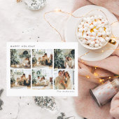 Carte Postale Collage Noël Six photos | Joyeux Fêtes