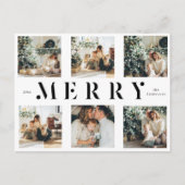 Carte Postale Collage Noël Six photos | Joyeux vacances (Devant)