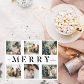 Carte Postale Collage Noël Six photos | Joyeux vacances