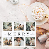 Carte Postale Collage Noël Six photos | Joyeux vacances