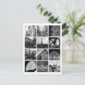 Carte Postale Collage noir et blanc de PARIS (Debout devant)
