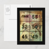 Carte Postale Collage numérique vintage (Devant / Derrière)