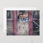 Carte Postale collage oculaire (Devant / Derrière)