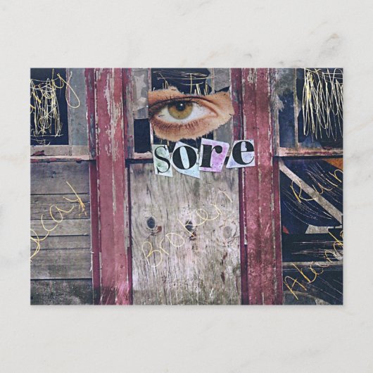 Carte Postale collage oculaire (Devant)