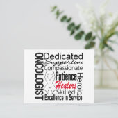 Carte Postale Collage Oncologiste du cancer du poumon (Debout devant)