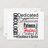 Carte Postale Collage Oncologiste du cancer du poumon (Devant / Derrière)