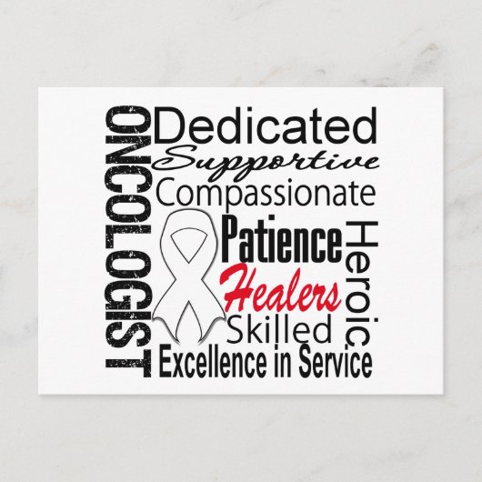 Carte Postale Collage Oncologiste du cancer du poumon (Devant)