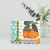 Carte Postale Collage Oranges vintages (Debout devant)