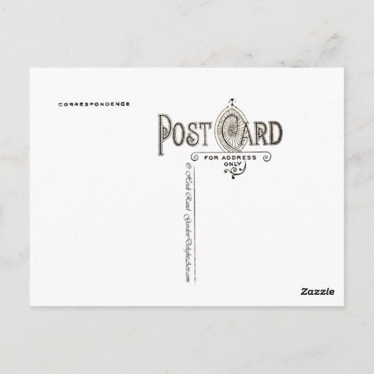 Carte Postale collage papillon (Dos)