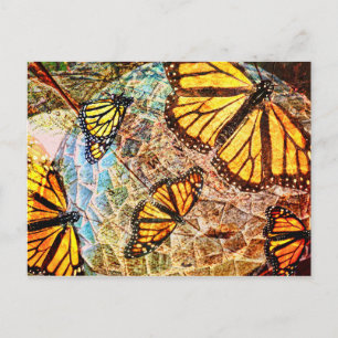 Carte Postale collage papillon