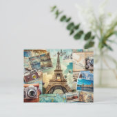 Carte postale Collage Paris (Debout devant)