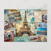 Carte postale Collage Paris (Devant)