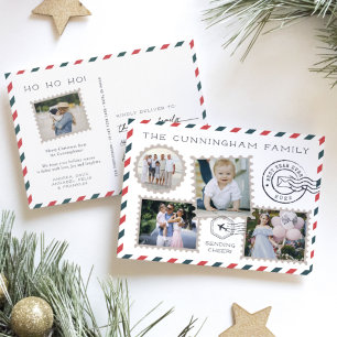 Carte postale Collage photo Air Mail Holiday Bla