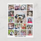 Carte Postale Collage photo avec 17 photos - peut modifier la co (Devant)