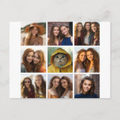 Carte Postale Collage photo de 9 Carrés - noir et blanc (Devant)