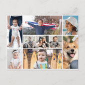 Carte Postale Collage photo de 9 images (Devant)
