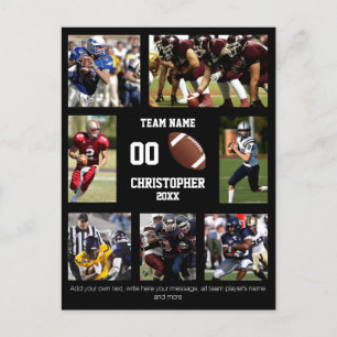 Carte Postale Collage photo de football