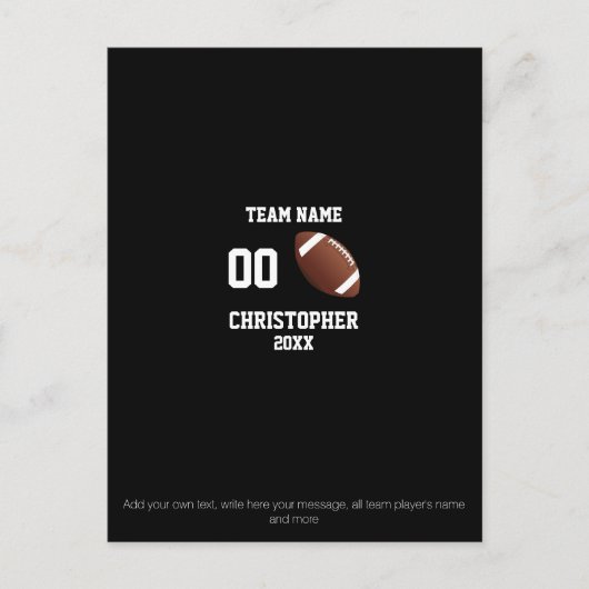 Carte Postale Collage photo de football (Devant)