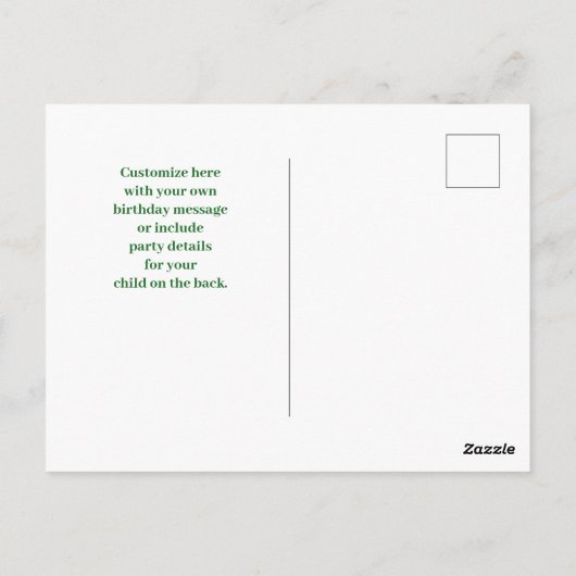 Carte Postale Collage photo de joyeux anniversaire personnalisé (Dos)