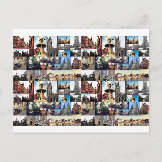 Carte Postale Collage photo Delft 6 (Devant)