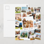 Carte Postale Collage photo du album photo moderne (Devant / Derrière)