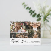 Carte Postale Collage photo du script de Merci de diplôme décont (Debout devant)