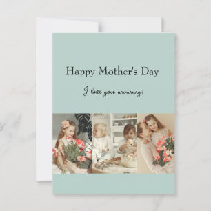 Carte Postale Collage photo et message - Cadeau personnalisé  