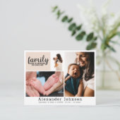 Carte Postale Collage photo Faire-part de naissance (Debout devant)