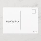 Carte Postale Collage photo Faire-part de naissance (Dos)