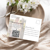 Carte Postale Collage Photo Graduate Simple Elegant Gold Script