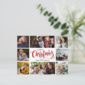 Carte postale Collage photo Joyeux Noël (Debout devant)