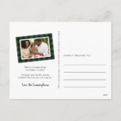 Carte postale Collage photo Joyeux Plaid (Dos)