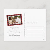 Carte postale Collage photo Joyeux Plaid (Dos)